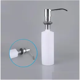 Дозатор жидкого мыла для кухонной раковины из абс-пластика со встроенным насосом для лосьона для ванной комнаты и организации 300 мл Xb1 Drop Delivery Home Ga Dh6Bm