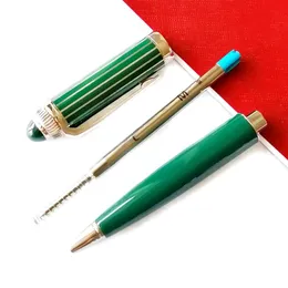 Ручки MSS Roadster de CT Luxury Blue/Green/Black Barrel Silver Line Cap Ballpoint Pen Классическая высококачественная запись гладкая