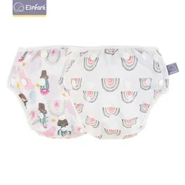 Pieluchy tkanina Elinfant 2pcs szara siatka tkanina wewnętrzna pieluszka pływacka dla 3-15 kg wodoodpornego wielokrotnego użytku do mycia oddychające do oddychania spodnie 230628