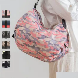 Storage Bags Foldable Shop Large Eco-Friendly Reusable Portable Shoder Handbag Waterproof Travel Tote Bag Xbjk2106 Drop Delivery Hom Dh1Kp