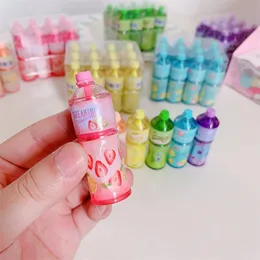 Pens 6pcs Bottle Design Retractable Highlighter Pen Refillable Fluorescent Color School Marker Set Hilighter Pen 666