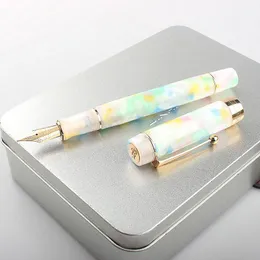 Pens Luxury Quality Jinhao 100 Resin Colour School Supplies Student Office Stationery M Nib Fountain Pen New