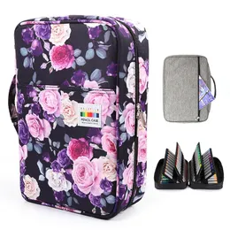 Bolsas 300 slots de grande capacidade para lápis Saco de lápis colorido porta -lápis Marcadores de aquarela Marcadores organizadores Gel caneta estacionário bolsa Presentes