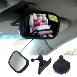 Accessori interni Specchietto retrovisore per bambini Auto universale con supporto per clip Rotazione a 360° Mini sicurezza convessa per berline SUV Camion