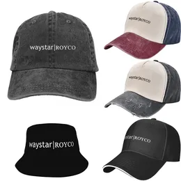 Visors Waystar Royco Men Men Men Women Baseball Cap Zakreseczkowane denima