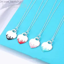 Pendant Necklaces Single pendant heart designer necklaces luxury key designers for womens trendy gifts multicolor plated silver chains jewellry Z230629