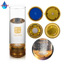 Dispensador Ihoooh Antiening Hydrogen Rich Water Gerador de 500 ml Spe/PEM Membrana iônica Eletrólise ORP Orp Alcalina Pure H2 Glass de vidro H2