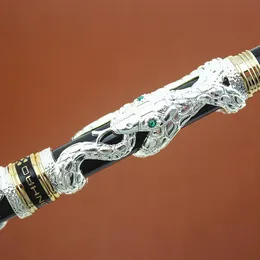 أقلام جودة عالية جينهاو ميتال الأفعى النافورة القلم الخاطف الحبر الحبر القلم إيروريتا كوبرا 3D نمط هدية 0.5 اللوازم المكتبية NIB