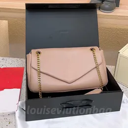 Borsa Loulou di alta qualità Stilista di moda Borse di lusso Borsa a tracolla in vera pelle Borsa a tracolla a catena Patta classica Borsa da donna CALYPSO 104250