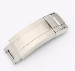 CARLYWET 9mm x 9mm Watch Band Toka Kayma Flip Lock Yerleştirme Toka Gümüş Fırçalanmış 316L Katı Metal Paslanmaz Çelik14744612