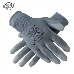 Work Gloves Flexible PU Coated Nitrile Safety Glove for Mechanic working Nylon Cotton Palm CE EN388 OEM gloves