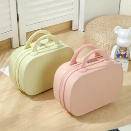 Bavullar Taşınabilir 14 inç El Bagajı Kadın Seyahat Kozmetik Çantası Küçük ABS Taşıma Bavul Makyaj Kızlar Için Depolama Organizatör
