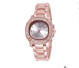 2023 Light Luxury Full Sky Star Watch Fashion Wysokie Wygląd Double Row Diamond Waterproof Watch zegarek stalowy