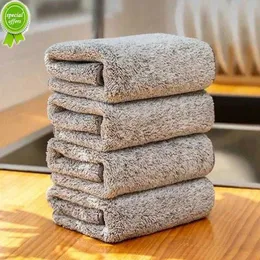 1/2/3PCS No Trace Glass Cleaning Towel Absorbent Dish Cloth For Tableware Kitchen Rag Towel For Kitchen Household Cleaning Tool