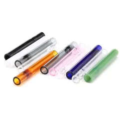 Pipe per fumatori Punte in vetro riutilizzabili Tubo porta tabacco per erbe Pyrex spesso 12 mm di larghezza 10 cm di lunghezza Shrink Eye Type Smoke Pipe Straight Noz Otkfq