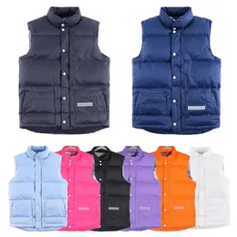 Men's gilet warmer puffy vest jackets designer autumn winter luxury White label down woman vest material coat graphite gray black and white blue pop couple coat