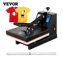 Kabartma VEVOR 15X15 inç Heat Press Sublimasyon Makinesi 1400W Yarı Otomatik Sıcaklık Kontrol Transfer Tişörtleri Bez için Baskı