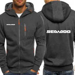 Herrtröjor tröjor uyuk mäns nya hav doo moto varumärke hoodie cardigan hoodie mäns hoodie tröja mäns hoodie pullover sweatshirt seadoo coat j230629