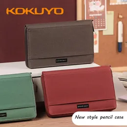 Сумки Japan Kokuyo Pencil Case One Meter New Pure Pure Travel Draving Bag Portable Simple Passport Document Multifunction