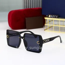 Роскошный бренд Тонкие солнцезащитные очки Квадратные Модные женские солнцезащитные очки Универсальный иностранный темперамент Поляризованные УФ-доказательства Сильный свет Сверхлегкие очки 9271