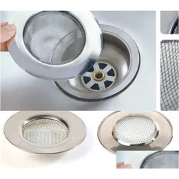 Sink Strainers Kitchen Fixtures Hair Catcher Stopper Stainless Steel Bathtub Shower Drain Hole Filter Trap Metal Wire Strainer Bathr Dhmmz