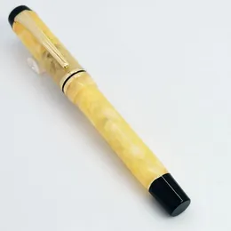 Pens Kaigeli 316 Fountain Pen F Nib Piękny marmurowy bursztynowy wzór atramentowy Pióro Pisanie Pisanie do biurowej firmy