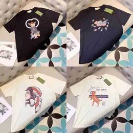 Erkek T-Shirt Tasarımcı pamuk kordon 22ss Üst Yaz Erkek Tees %100 Pamuklu T Shirt Casual Çiftler Kısa Kollu Tee Rahat Erkek Kadın Euro Boyut XS-L 5DL4