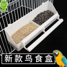 Nya papegoja fåglar vatten hängande skål parakeet matare lådan husdjur plast mat behållare matningsverktyg fågel matare