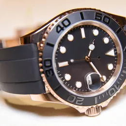 Watches Classic Mens Bigger Date Mirror Automatic Luxury Yacth Watch Mechanical Movement Designer Watches Steel Master Original Wristwatch R12