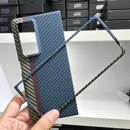 Honor Magic V2 Mat Zırh Sert Arka Kapak için Orijinal Gerçek Karbon Fiber Aramid Kılıf