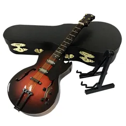 Decorative Objects Figurines Guitar Wooden Miniature Electric Model Home Living Room Bookcases Dining Tables Music Rooms el Display Ornaments 230629
