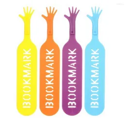 4Pcs Book Marker Anti-scratch Hollow Out Design Handcraft Labeling Finger Help Me Novelty Reading Bookmark School