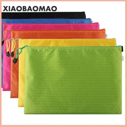 Mapp Canvas B8 A6 A5 B5 A4 B4 A3 dragkedja Väskor Färgglada dokument Pouch File File File Mapp Stationery School Words Arkiveringsproduktion