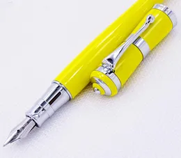Pens Fuliwen 2051 Metal Çeşme Kalem Taze Moda Stili Güzel Nib 0.5mm Ofis için Güzel Sarı Ev Okulu Erkek ve Kadınlar