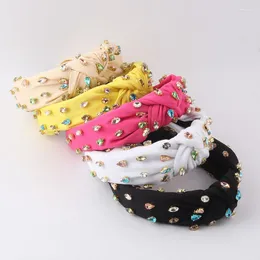 Klipsy do włosów klips szmatka ryżowa koralika headband moda baroque tkanin z kolorową głowicą wiertła wodnego panie włosy 870