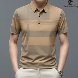 Herenpolo's Zomerpoloshirt met korte mouwen Mode los bedrukt T-shirt 230629