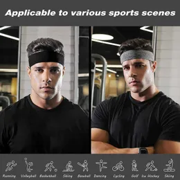 ZHIHUITL Fascia Sportiva Antiscivolo, Sport Fasce Sottile, 4 Pezzi Elastiche per la Testa per lo