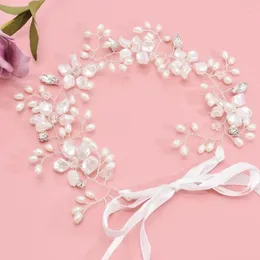 Hair Clips White Pearl Crystal Bride For Women Accessories Band Wedding Headdress DIY Handmade Gifts