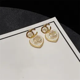 Ultimi orecchini ccity Designer Luxury Stud Donna Gioielli Orecchino in oro di alta qualità a forma di cuore Donna orecchio ohrring 55452234