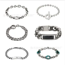 2023 Home 925 Sterling Made of Old Thai Silver Fashion Male and Female Elf Skull Head Couple Personalized Bracelet Handicraft