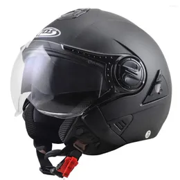 Casques de moto Casque d'été hors route Double lentille Moto Open Face Racing Riding Casco Capacete Casque