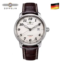 Relógios de pulso Zeppelin Relógio para Homens Top Marca de Luxo Homens Quartz Relógios de Pulso Respirável Pulseira de Couro À Prova D 'Água Negócios Casual Homens Relógio 230628