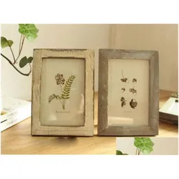 Frames And Mouldings Home 5 Colors Quality Vintage P O Frame Decor Retro Wooden Wedding Couple Recommendation Pictures Gift Ornament Dhmgt