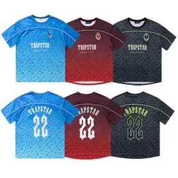 Camisa masculina de design Trapstar Football Jersey Summer t Shirts Couples T-shirts Women Trapstars Street Fashion Pullovers Tees Tp5r