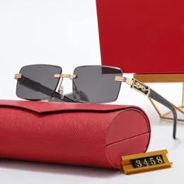 Retro Designer Sunglasses Rimless Sunglass Rectang Animal Design Women Men Sun glass Goggle 4 Colors Adumbral