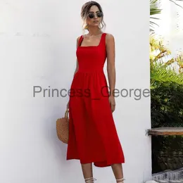 Feestjurken Vrouwen Lange Jurk Zomer Sexy Backless Casual Wit Zwart Ruches Slip Midi Overgooiers 2021 Dames Geplooide Spaghetti band Kleding x0629