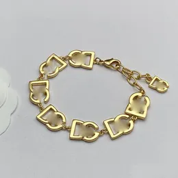 Bracelet Necklace Gold And Sier Retro Literary Letter Design Advanced Sense Exquisite Fashion Suit Jewelry Shoes Bag Clothes Acces Dhc2H