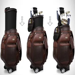 Golfväskor Skicka Rain CoverPGM äkta Sport Club Standard Ball Bag Men Golf Stretching Microfiber Multifunktionellt luftfartspaket 230629