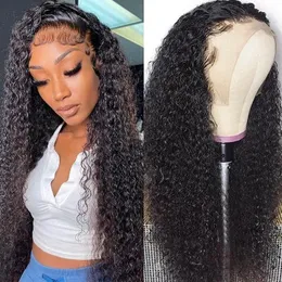 13x4 Curly Wig Lace Front Wig Deep Kinky Curly Human Hair Wigs Wet And WavyHD Transparent Lace Frontal Closure Wigs