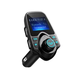 키트 Mijia T11 무선 Bluetooth FM 송신기 핸즈프리 자동차 키트 MP3 플레이어 무선 블루투스 어댑터 듀얼 USB 포트 카 키트